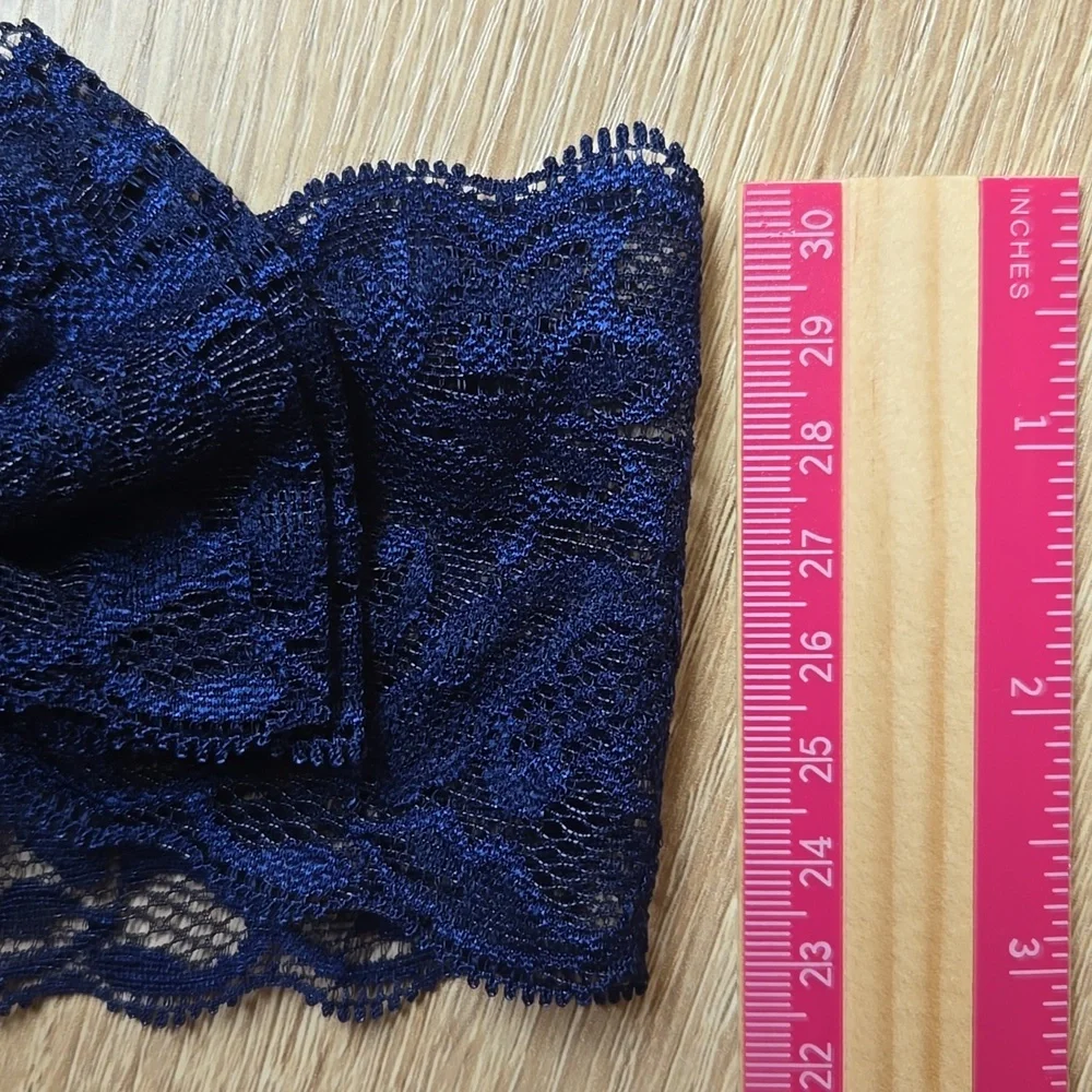 Baby Girl & Toddler Lace Front Bow Headbands Pink & Navy Blue Hair Accessory